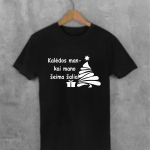 Unisex marškinėliai: Kalėdos man kai mano šeima šalia