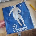 Vaikiški marškinėliai su vardu ir futbulininku