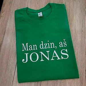 Marškinėliai: Man dzin aš jonas 
