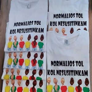 Marškinėliai: Normalios tol kol nesusitinkam (trys tamsios trys šviesios) marškinėliai