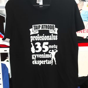 Taip atrodo profesionalus 35 metų gyvenimo ekspertas marškinėliai