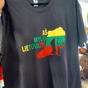 Marškinėliai: Aš myliu lietuvaitę 