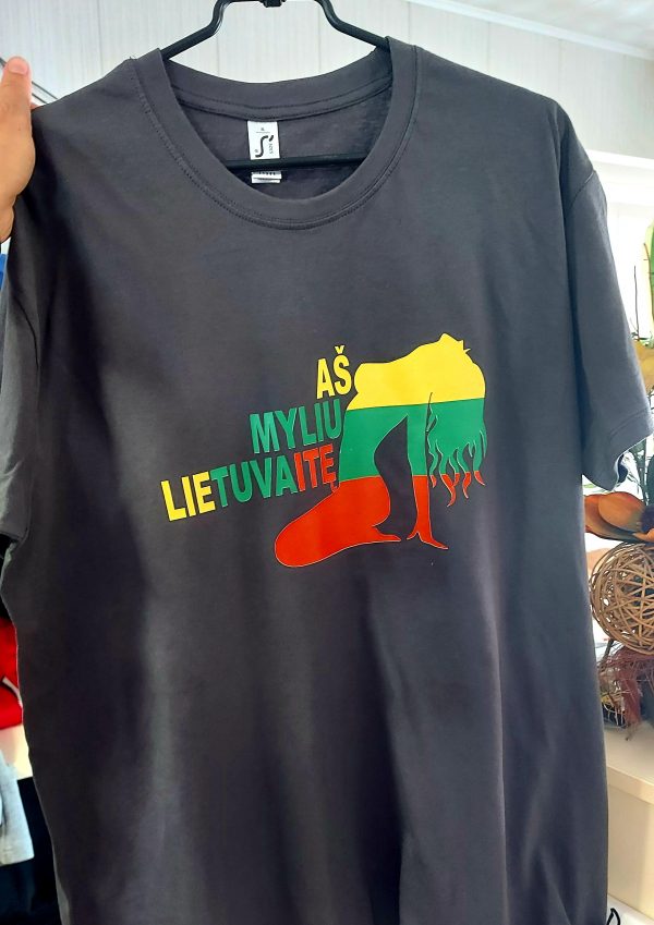 Marškinėliai: Aš myliu lietuvaitę 