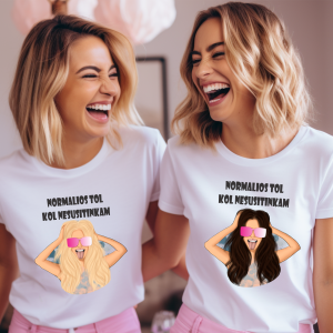 Marškinėliai: Normalios tol kol nesusitinkam 
