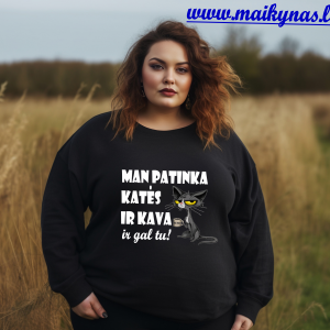 Džemperis: Man patinka katės ir kava ir gal tu