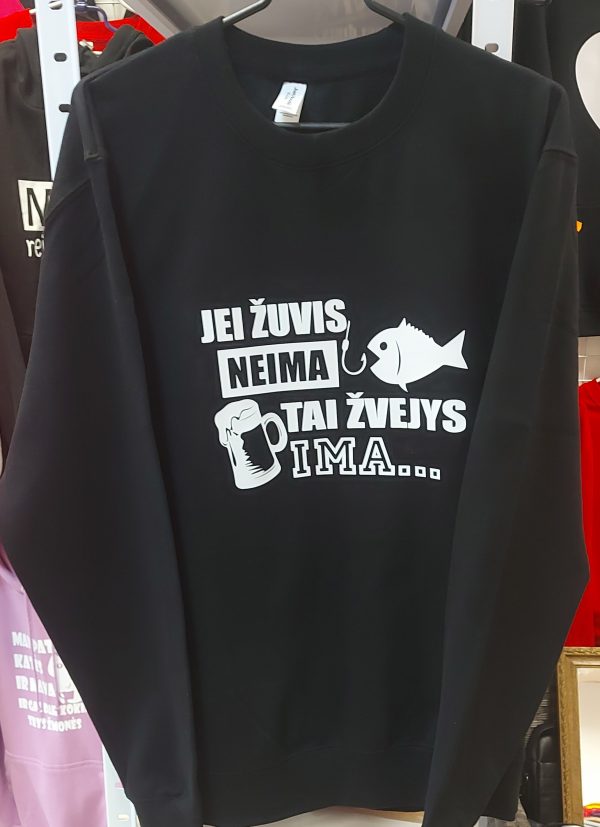 Džemperis: Jei žuvis neima tai žvejys ima 