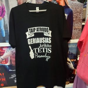 Marškinėliai: Taip atrodo geriausias krikšto tėtis 