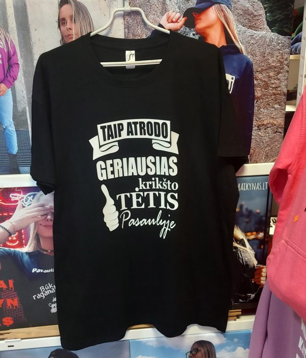 Marškinėliai: Taip atrodo geriausias krikšto tėtis 
