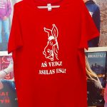 Marškinėliai: Aš vedu aš asilas 