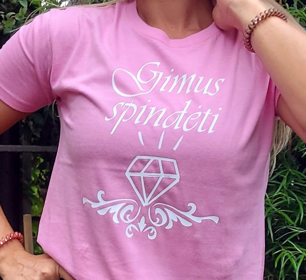 Marškinėliai: Gimus spindėt 