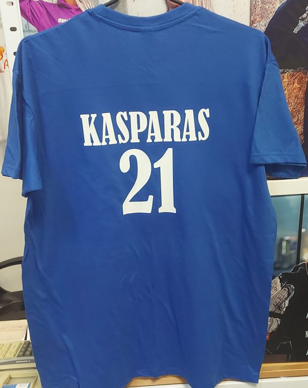 Marškinėliai: Lietuva žodis su vardu ir skaičiumi 