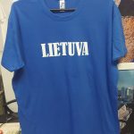 Marškinėliai: Lietuva žodis su vardu ir skaičiumi 