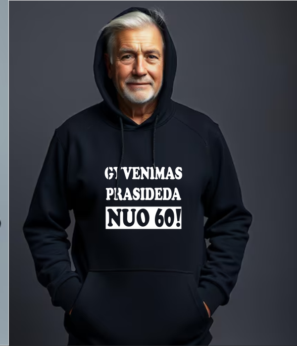 Džemperis: Gyvenimas prasideda nuo 60  