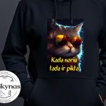 Džemperis: Kada noriu tada ir pikta su katino foto  