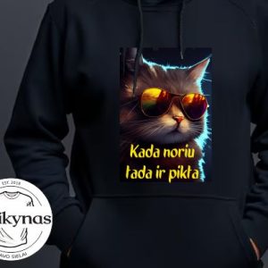 Džemperis: Kada noriu tada ir pikta su katino foto  