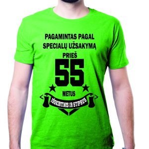 Marškinėliai: Pagamintas pagal specialų užsakymą prieš 55 metus, išskirtinis ir stiprus
